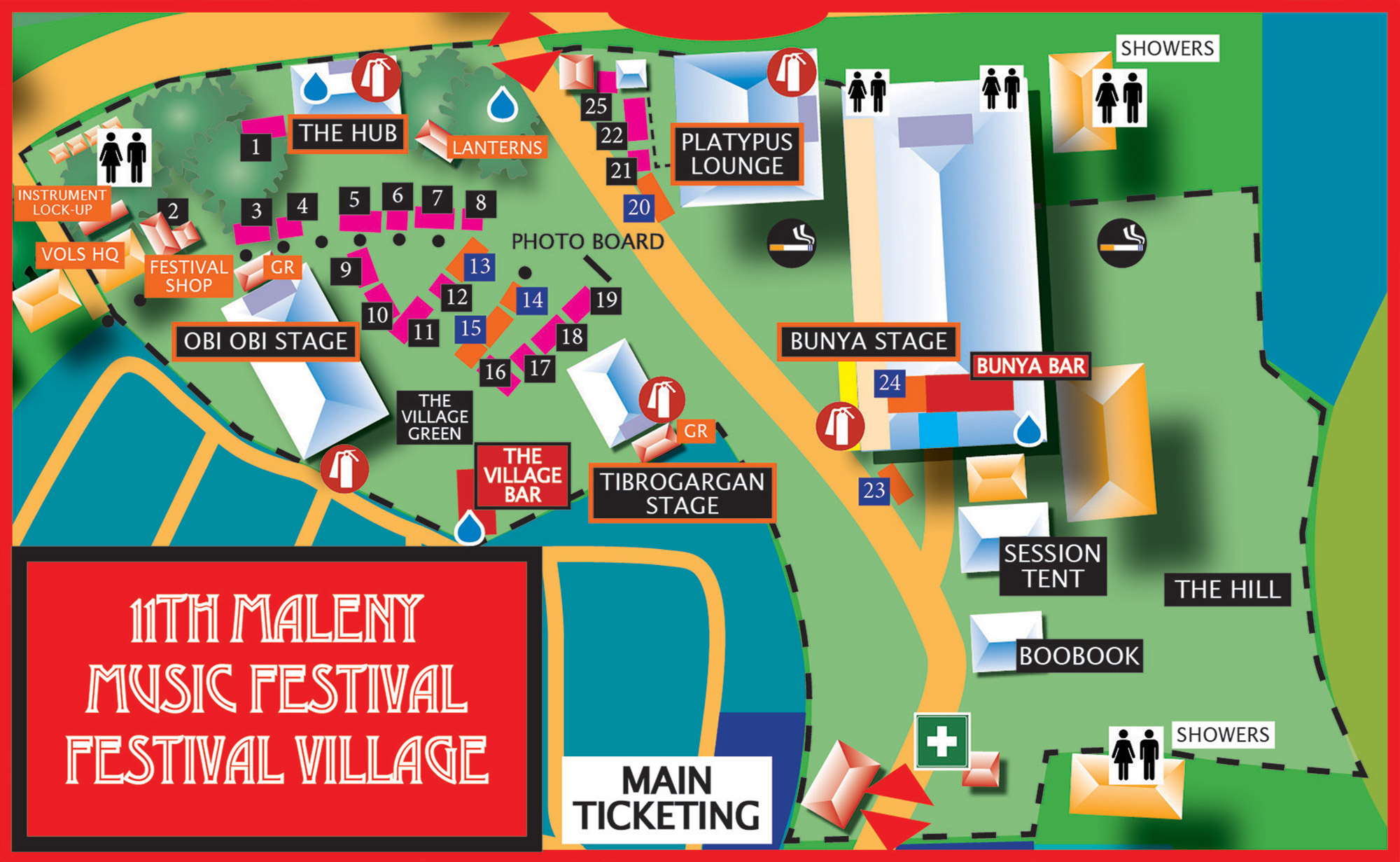 2024 maleny music festival village map