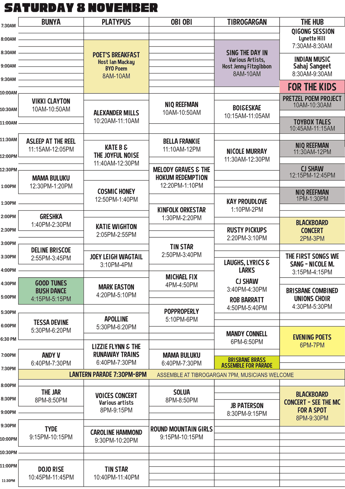 2025 MMF Saturday PRogram
